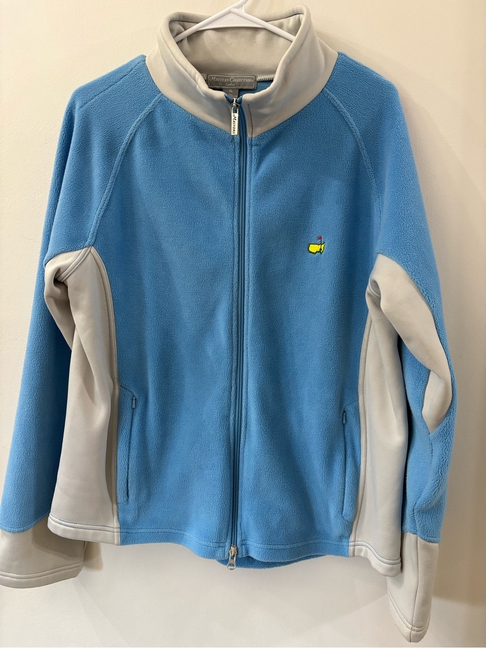 Masters Collection Light Blue & Gray Fleece Jacket - women’s size XL